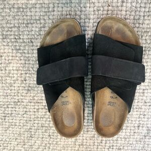 Birkenstock Black Suede Sandals